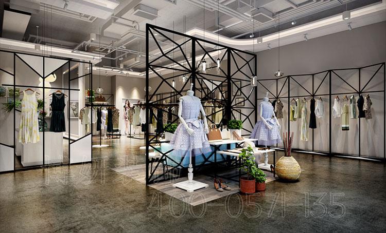 轻工业风服装店装修设计 - 装修设计案例