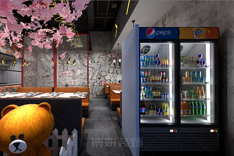 小吃店装修,小吃店装潢设计,小吃店装修效果图,装修公司