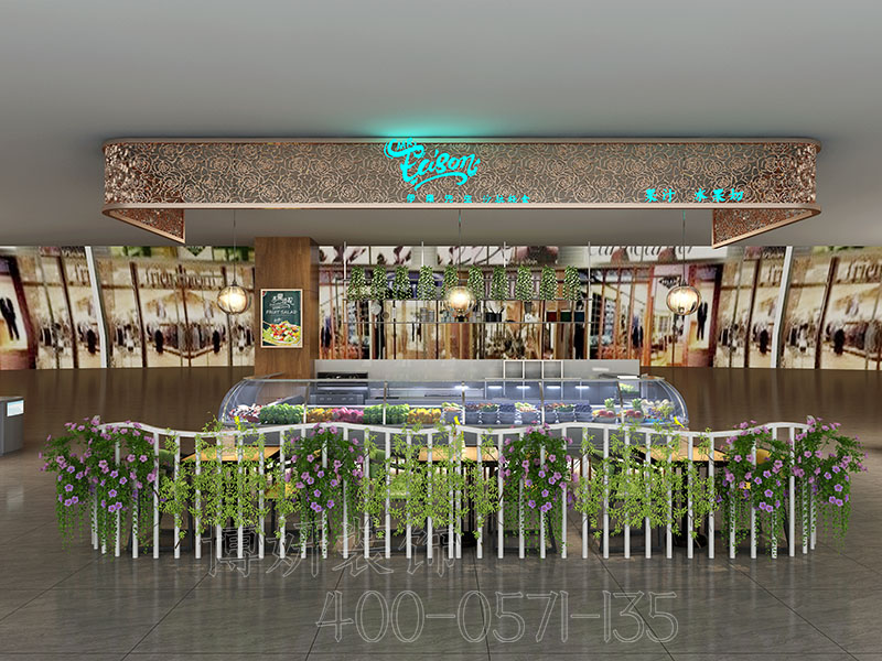 小吃店装修,小吃店装潢设计,小吃店装修效果图,装修公司