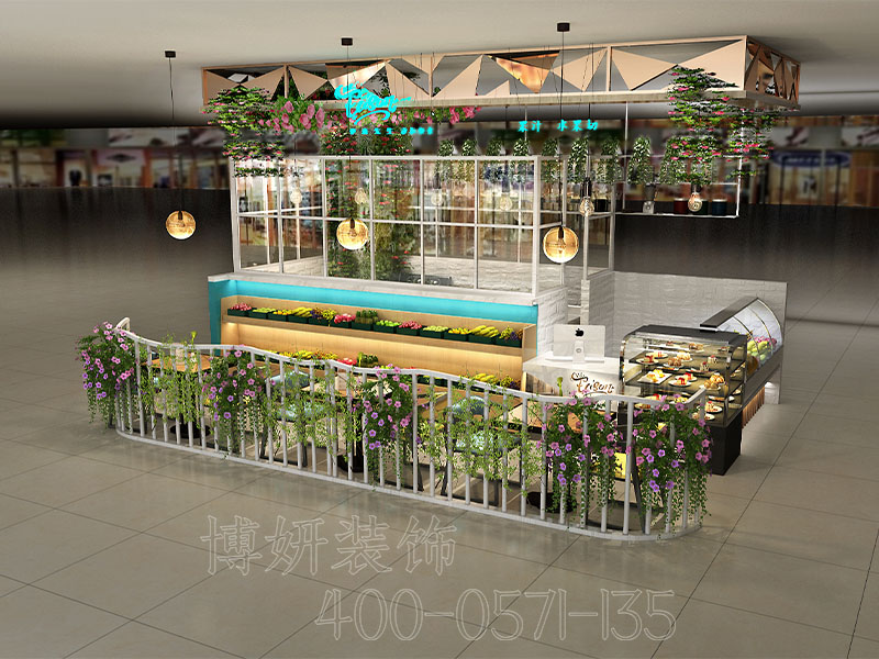 小吃店装修,小吃店装潢设计,小吃店装修效果图,装修公司