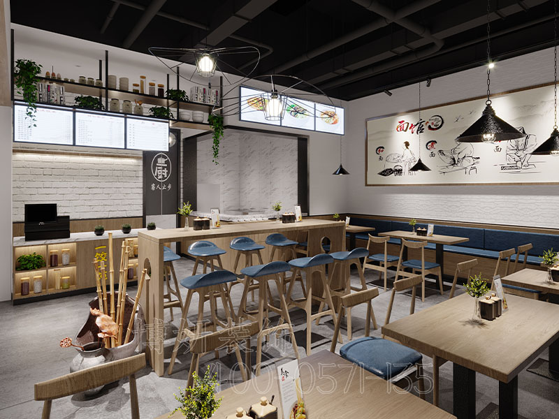 小吃店装修,小吃店装潢设计,小吃店装修效果图,装修公司